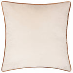 Plain Orange Cushions - Meridian Velvet Cushion Cover Ecru/Ginger Furn
