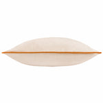Plain Orange Cushions - Meridian Velvet Cushion Cover Ecru/Ginger Furn