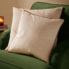 Plain Orange Cushions - Meridian Velvet Cushion Cover Ecru/Ginger Furn