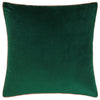 Plain Green Cushions - Meridian Velvet Cushion Cover Emerald/Blush Furn