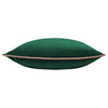 Plain Green Cushions - Meridian Velvet Cushion Cover Emerald/Blush Furn