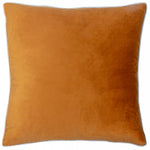 Plain Cream Cushions - Meridian Velvet Cushion Cover Ginger/Ecru Furn