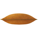 Plain Orange Cushions - Meridian Velvet Cushion Cover Ginger/Olive Furn