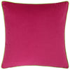 Plain Pink Cushions - Meridian Velvet Cushion Cover Hot Pink/Lime Furn