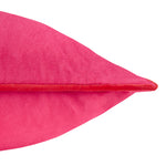 Plain Pink Cushions - Meridian Velvet Cushion Cover Hot Pink/Red Furn