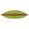 Plain Green Cushions - Meridian Velvet Cushion Cover Lime/Hot Pink Furn