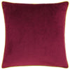 Plain Red Cushions - Meridian Velvet Cushion Cover Maroon/Moss Furn