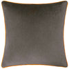 Plain Brown Cushions - Meridian Velvet Cushion Cover Mocha/Pumpkin Furn