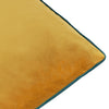 Plain Blue Cushions - Meridian Velvet Cushion Cover Ochre/Teal Furn
