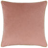 Plain Pink Cushions - Meridian Velvet Cushion Cover Blush/Gold Paoletti