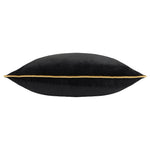 Paoletti Meridian Velvet Cushion Cover in Black/Gold