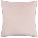 Paoletti Meridian Velvet Cushion Cover in Blush/Grey