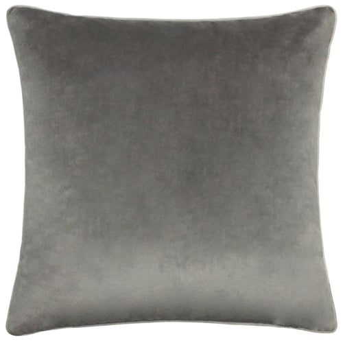 Paoletti Meridian Velvet Cushion Cover in Charcoal/Dove