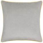 Plain Grey Cushions - Meridian Velvet Cushion Cover Dove/Cylon Paoletti