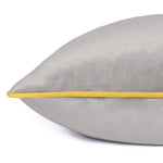 Plain Grey Cushions - Meridian Velvet Cushion Cover Dove/Cylon Paoletti