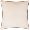 Plain Orange Cushions - Meridian Velvet Cushion Cover Ecru/Ginger Paoletti