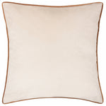 Plain Orange Cushions - Meridian Velvet Cushion Cover Ecru/Ginger Paoletti