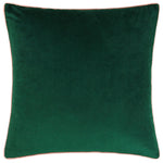 Paoletti Meridian Velvet Cushion Cover in Emerald/Blush