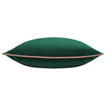 Paoletti Meridian Velvet Cushion Cover in Emerald/Blush