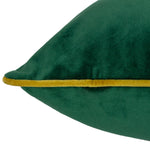 Paoletti Meridian Velvet Cushion Cover in Emerald/Moss