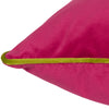 Paoletti Meridian Velvet Cushion Cover in Hot Pink/Lime