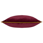 Paoletti Meridian Velvet Cushion Cover in Maroon/Moss