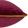 Paoletti Meridian Velvet Cushion Cover in Maroon/Moss