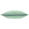 Plain Blue Cushions - Meridian Velvet Cushion Cover Mineral/Teal Paoletti