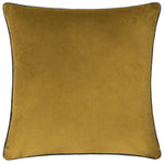 Plain Green Cushions - Meridian Velvet Cushion Cover Moss/Charcoal Paoletti