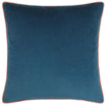 Paoletti Meridian Velvet Cushion Cover in Petrol/Blush