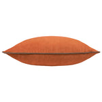 Paoletti Meridian Velvet Cushion Cover in Pumpkin/Mocha