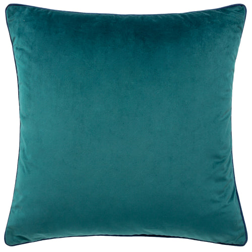 Paoletti Meridian Velvet Cushion Cover in Teal/Navy