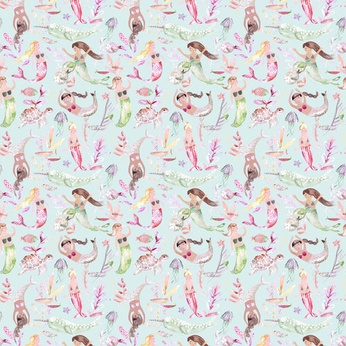 Voyage Maison Mermaid Party 1.4m Wide Width Wallpaper in Dusk