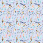 Voyage Maison Mermaid Party 1.4m Wide Width Wallpaper in Violet