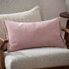 Plain Pink Cushions - Merton Rectangular Velvet Cushion Cover Dusty Rose Yard