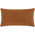 Plain Orange Cushions - Merton Rectangular Velvet Cushion Cover Pecan Yard