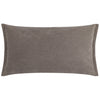 Plain Beige Cushions - Merton Rectangular Velvet Cushion Cover Taupe Yard