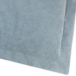 Plain Blue Cushions - Merton Square Velvet Cushion Cover Dusty Blue Yard