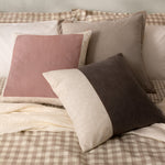 Plain Brown Cushions - Merton Square Velvet Cushion Cover Doe Yard