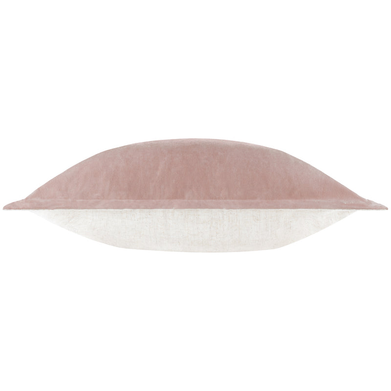 Plain Pink Cushions - Merton Square Velvet Cushion Cover Dusty Rose Yard