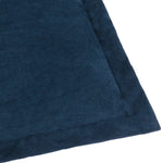 Plain Blue Cushions - Merton Square Velvet Cushion Cover Indigo Yard