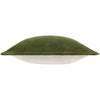 Plain Green Cushions - Merton Square Velvet Cushion Cover Olive Oil Yard