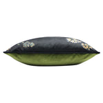 Animal Black Cushions - Midnight Garden Bee Cushion Cover Black Evans Lichfield