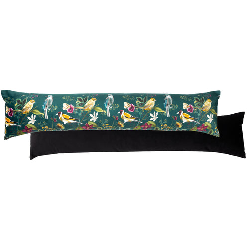 Animal Blue Cushions - Midnight Garden Bird Draught Excluder Teal Wylder