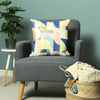 furn. Mikalo 100% Recycled Cushion Cover in Lime/Cobalt