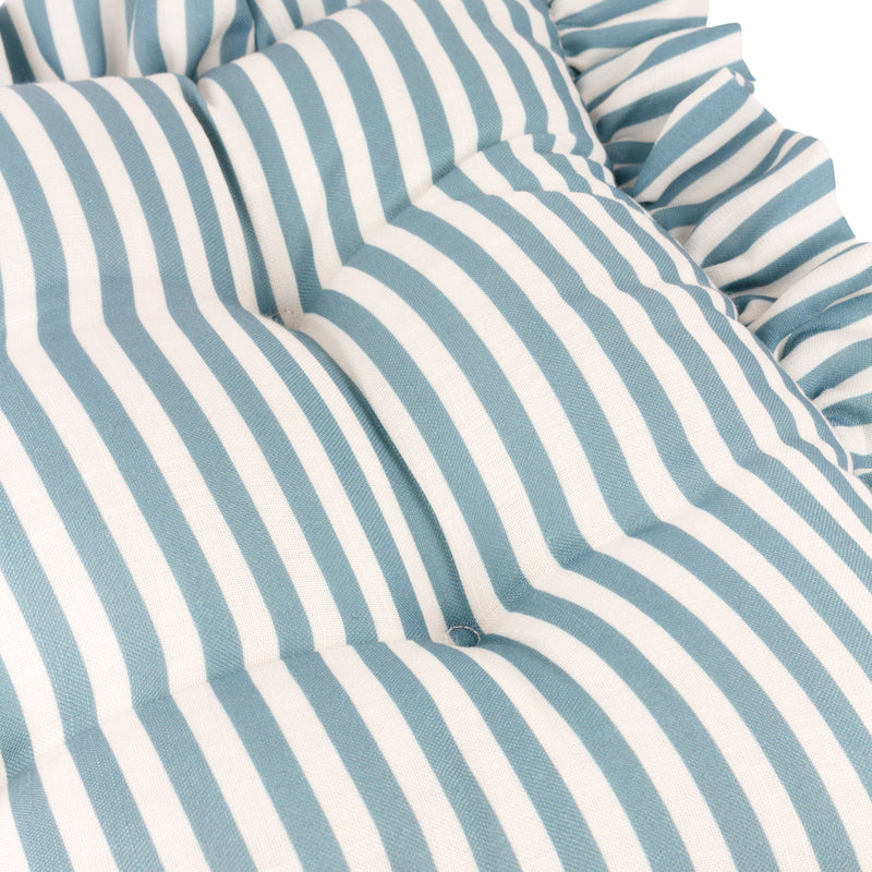  Cushions - Millie Ruffle 2 Pack Seat Pads Blue Wylder