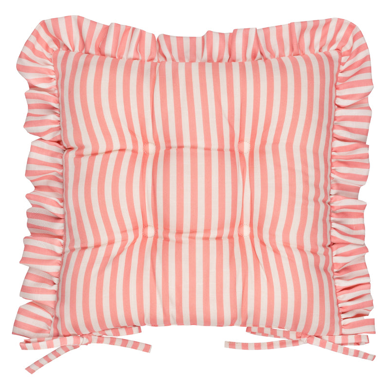  Cushions - Millie Ruffle 2 Pack Seat Pads Pink Wylder