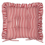  Cushions - Millie Ruffle 2 Pack Seat Pads Red Wylder