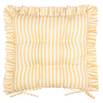  Cushions - Millie Ruffle 2 Pack Seat Pads Yellow Wylder