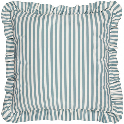  Cushions - Millie Ruffle Outdoor Cushion Cover Duck Egg Blue Wylder Nature